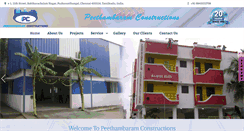 Desktop Screenshot of peethambaramconstructions.com